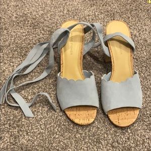 Marc Fisher Blue Wrap heels “Mfpiya” size 8